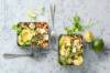 Salade de pois chiches, d'avocat et de tofu