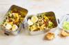 Linsen-Orangen-Salat mit Currysauce und Eiern