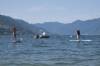 Stehpaddler auf dem Lago Maggiore